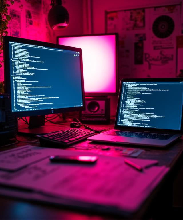 Un ambiente digitale creativo e grezzo che rappresenta il mindset di Crepuscolo